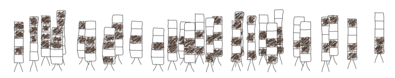 Artificial Population in the Multidimensional Opinion Model